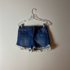 Aqua High Waisted Jean Shorts